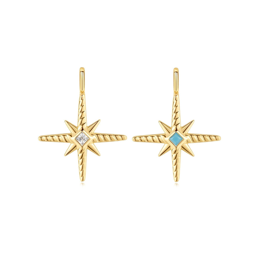 Ania Haie Gold Turquoise Cubic Zirconia Star Charm NC060-09G