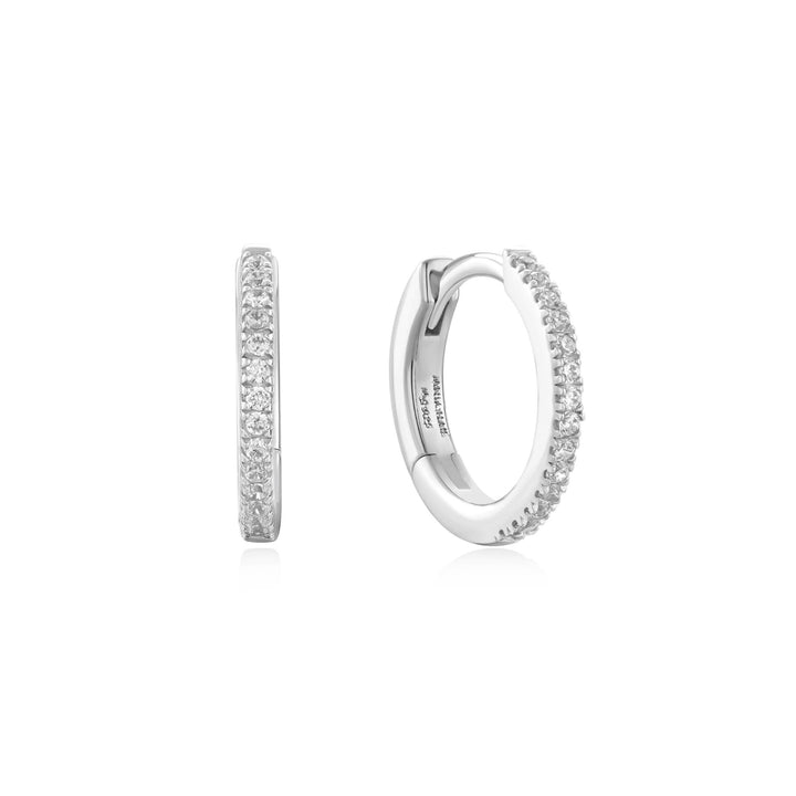 Ania Haie Silver Classic Pavé Huggies E060 - 02HAnia HaieE060 - 02H