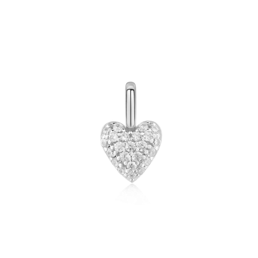 Ania Haie Silver Heart Pavé Charm NC060-05H