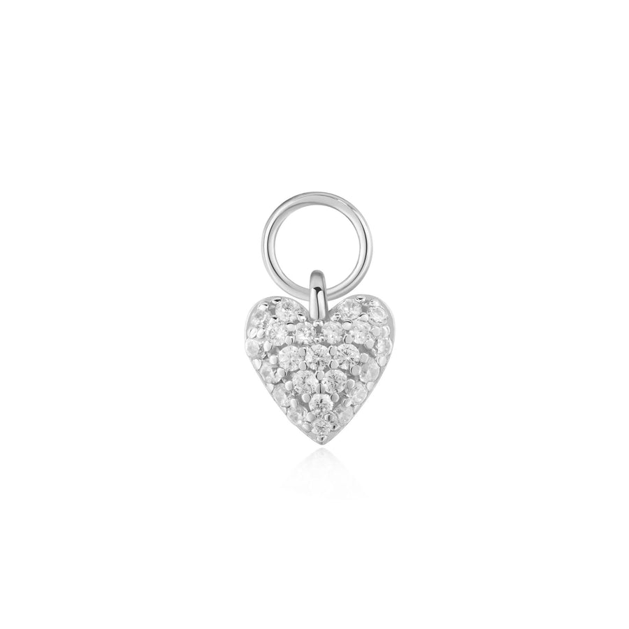 Ania Haie Silver Heart Pavé Earring Charm EC060-05H
