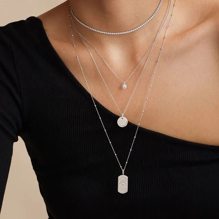 Ania Haie Silver Pavé Necklace N058-05H