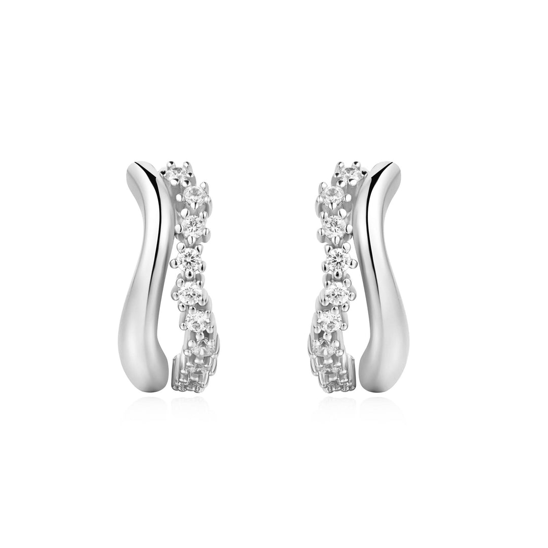 Ania Haie Silver Sparkle Double Huggies E056 - 05HAnia HaieE056 - 05H