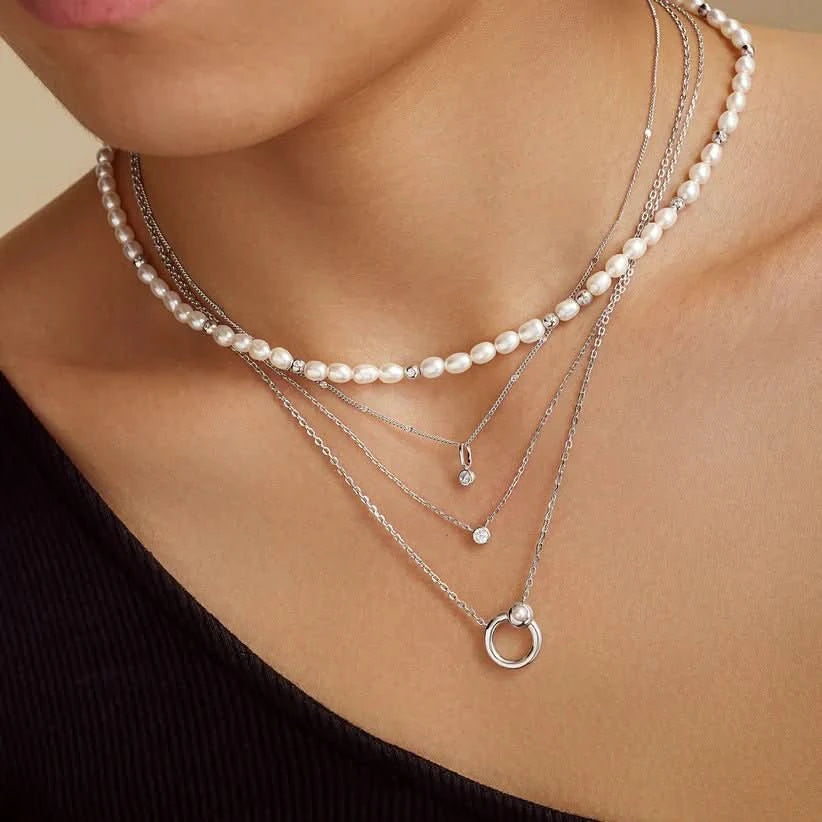 Ania Haie Silver Spheres Chain Necklace N061-02H