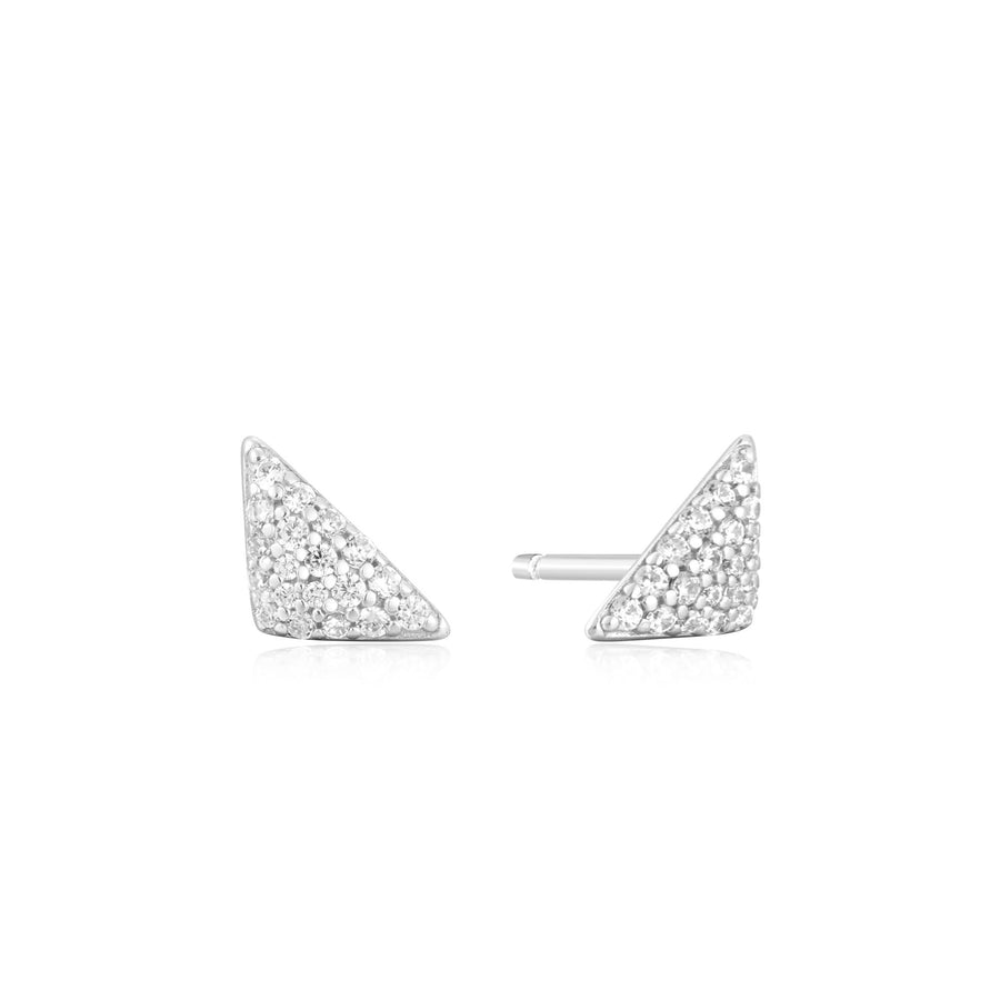 Ania Haie Silver Triangular Pavé Studs E059-06H