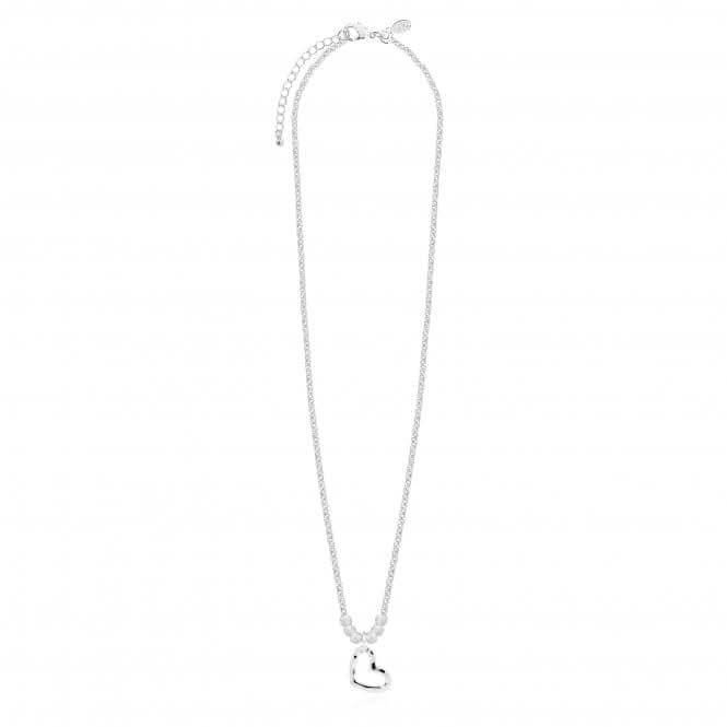 Arabella Hammered Heart Long Wrap Necklace  4877