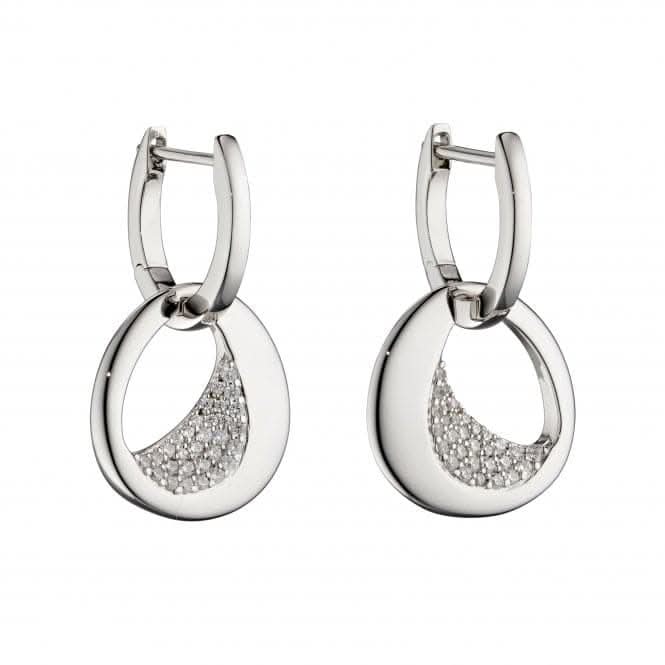 Fiorelli Silver Cubic Zirconia Hoop Earrings E5834C