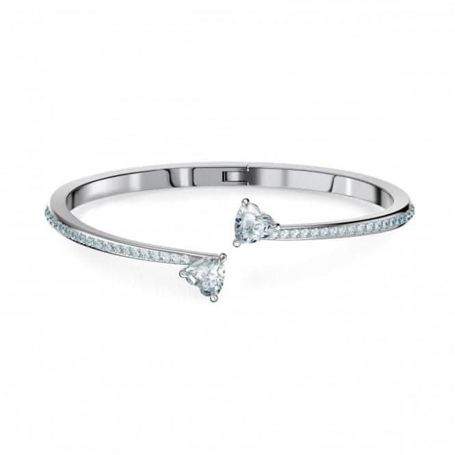 Swarovski Attract Soul Bangle White Rhodium Plated Bangle – Acotis