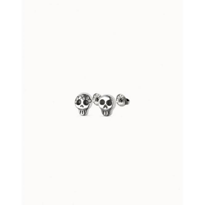 ¡Ay Diosito! Silver Metal EarringsUNOde50PEN0778MTL0000U