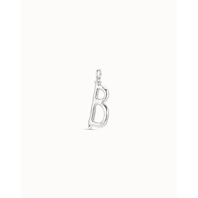 Gimme A Letter B Large Silver Metal Charm CHA0002MTL0000U