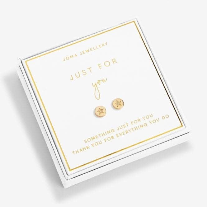 Beautifully Boxed Just For You Gold Box Earrings 6238Joma Jewellery6238