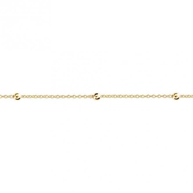 Beginnings Fine Chase And Ball Gold Plated Chain N4494