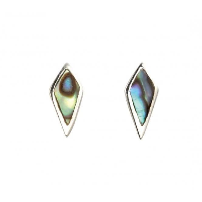 Beginnings Sterling Silver A983S Shell Diamond Shape Stud EarringsBeginningsA983S