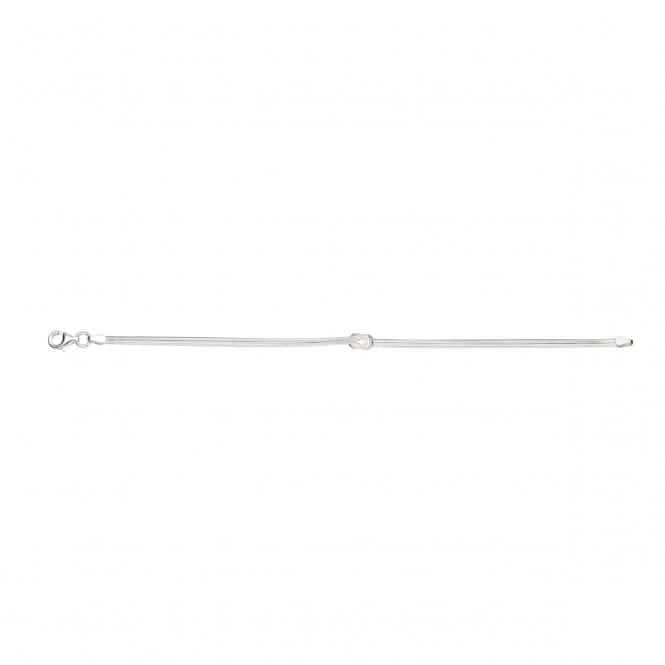 Beginnings Sterling Silver B172 Love Knot Snake Bracelet