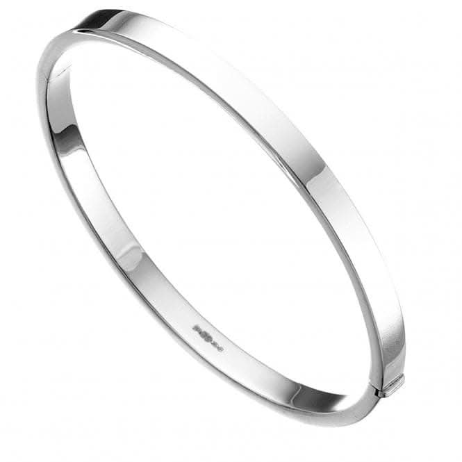Beginnings Sterling Silver Square Cut 5mm Bangle B260