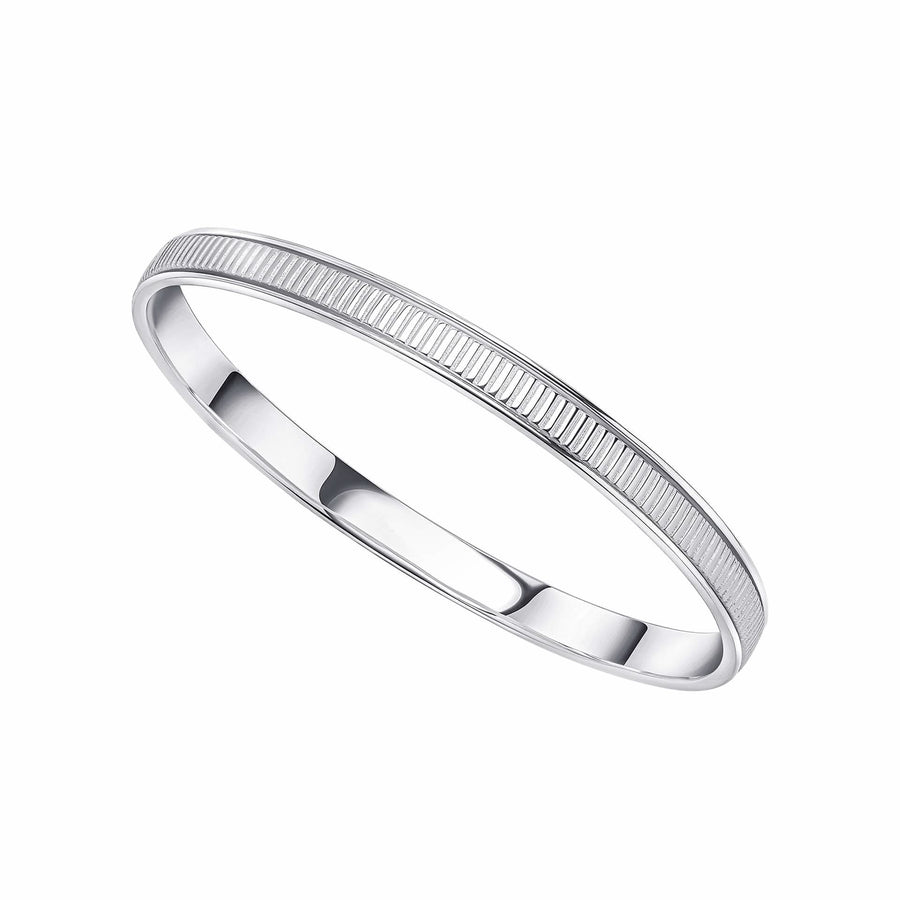 Beginnings Sterling Silver Ridged Spinner Bangle 5526
