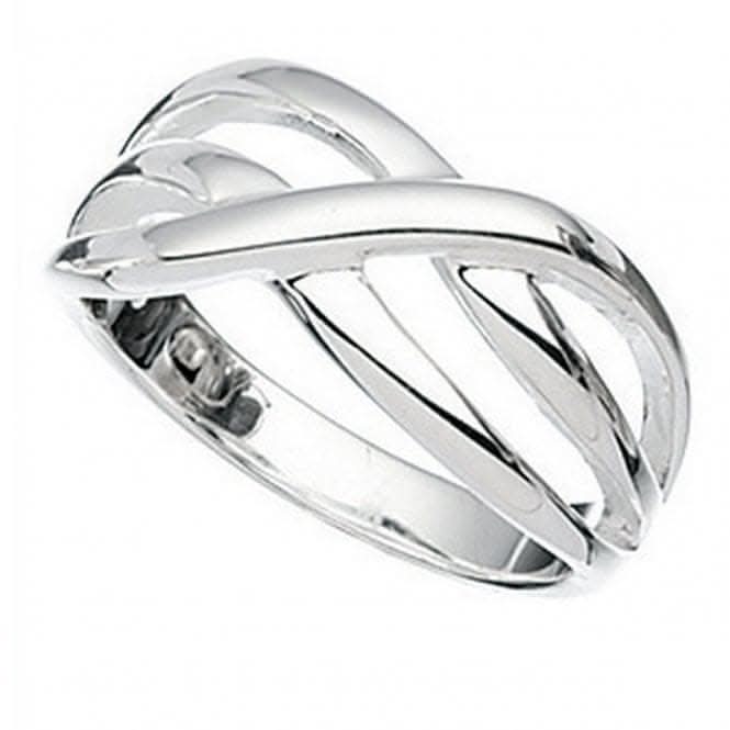 Beginnings  Sterling Silver Crossover Ring R870