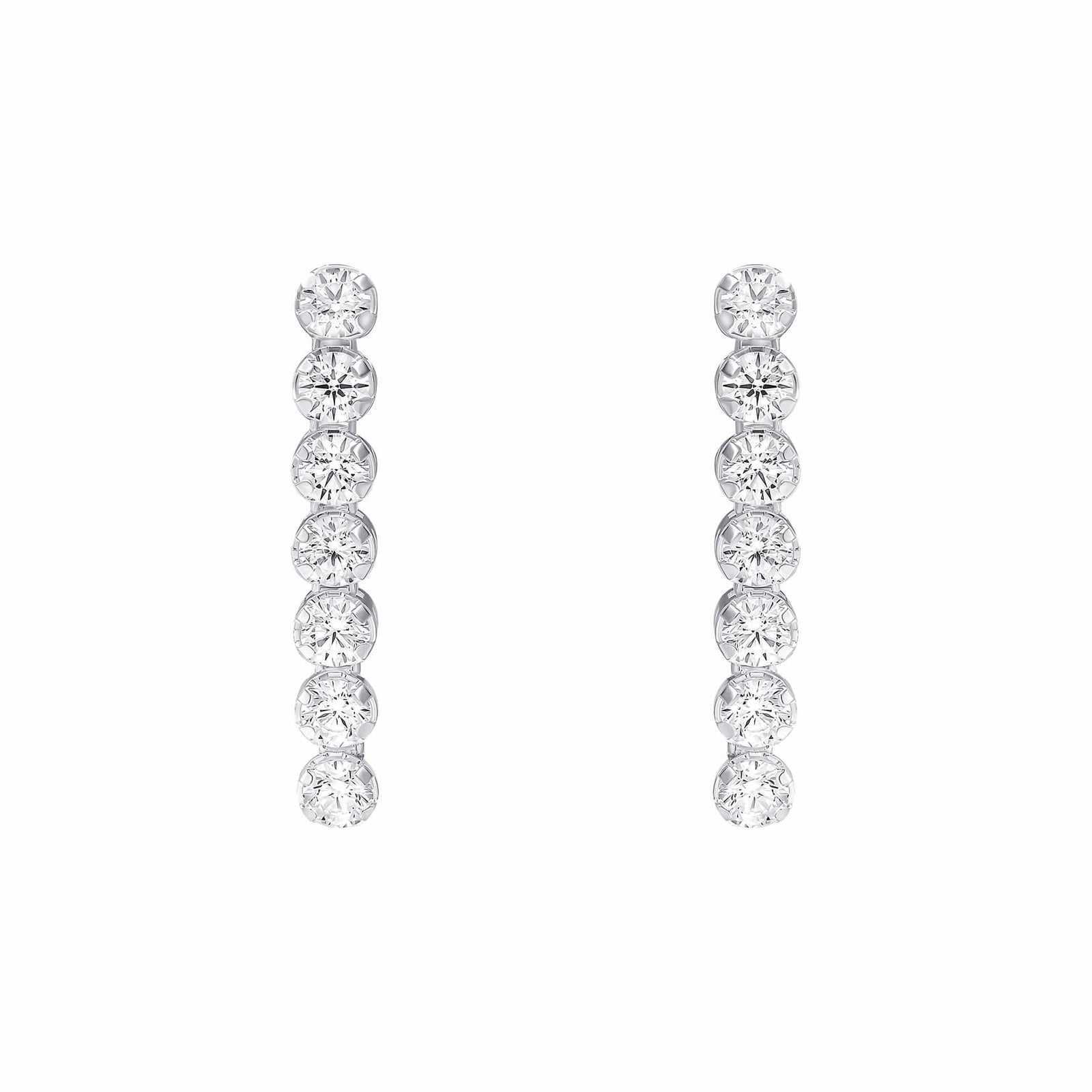 Beginnings Sterling Silver Cubic Zirconia White Earrings E6471CBeginningsE6471C