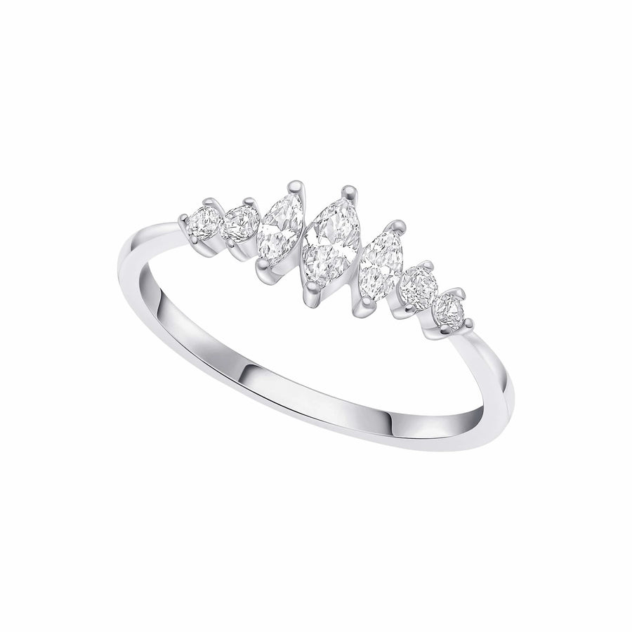 Beginnings Sterling Silver Cubic Zirconia White Ring R3893C