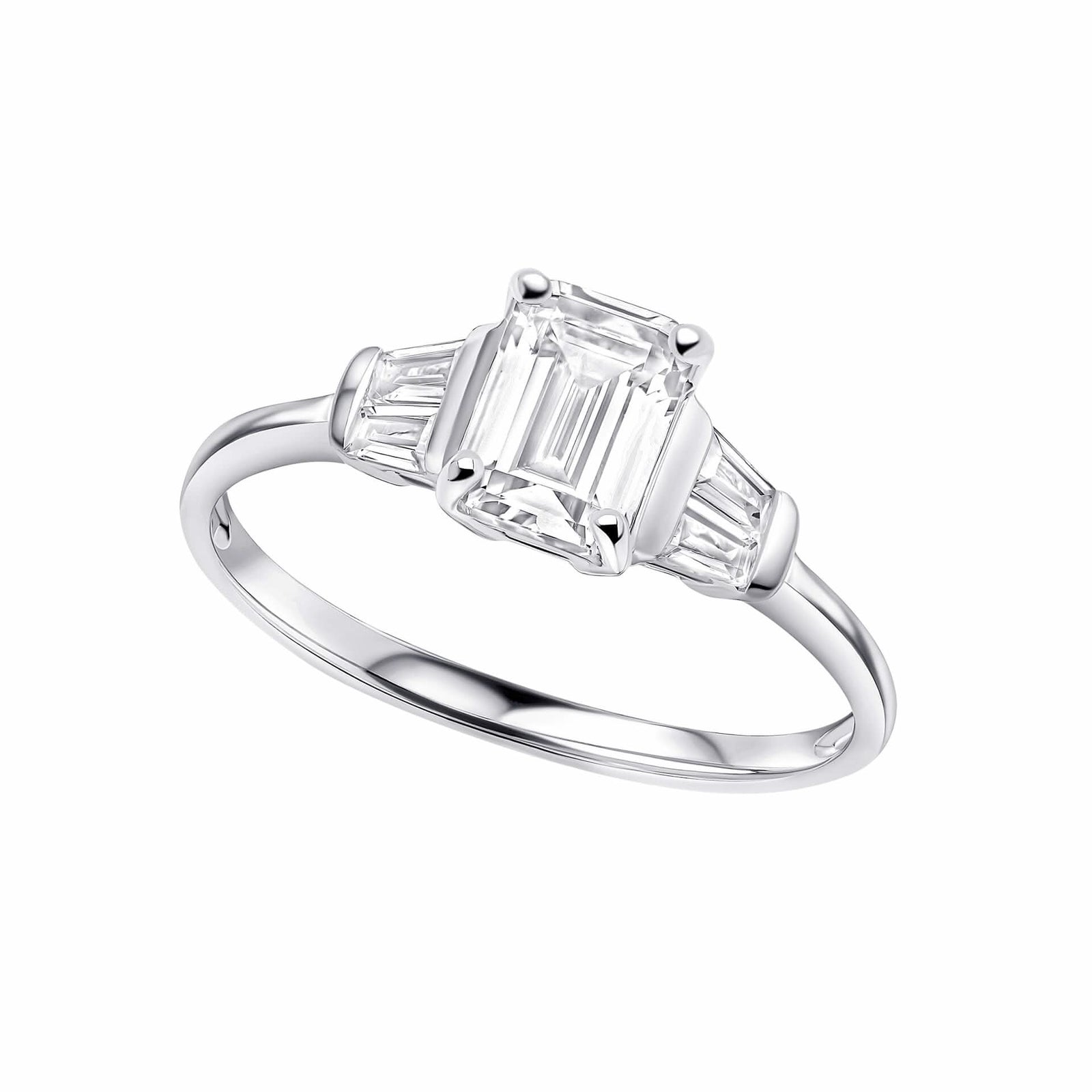 Beginnings Sterling Silver Cubic Zirconia White ring R3899CBeginningsR3899C 50