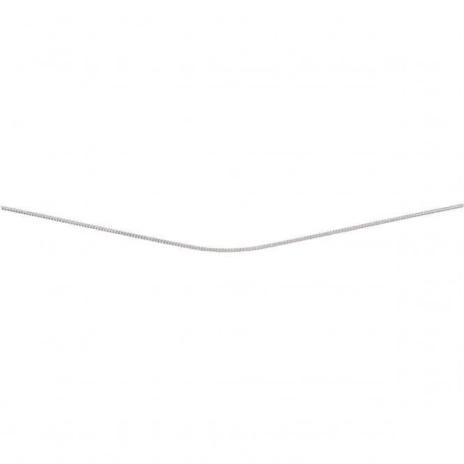 Beginnings Sterling Silver Curb Chain With Extender With Rhodium Plate Chain N3816