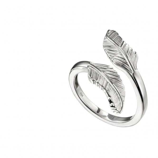 Beginnings  Sterling Silver Double Feather Ring R3701