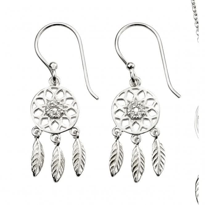 Beginnings Sterling Silver Dream Catcher Earrings E5745C