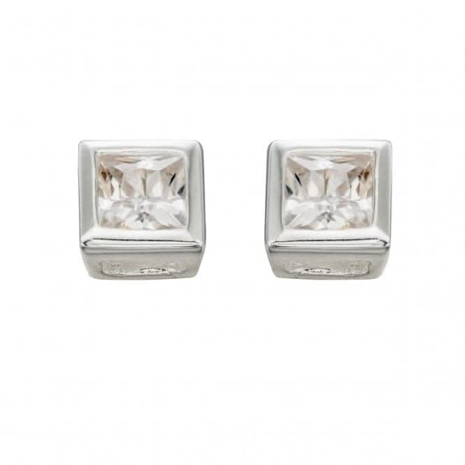 Beginnings Sterling Silver E196C 4.5mm Square Stud EarringsBeginningsE196C