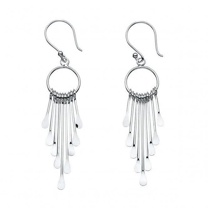 Beginnings Sterling Silver E2388 Multi Stick Drop Earrings