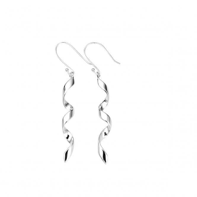 Beginnings Sterling Silver E3430 Swirl Drop Earrings