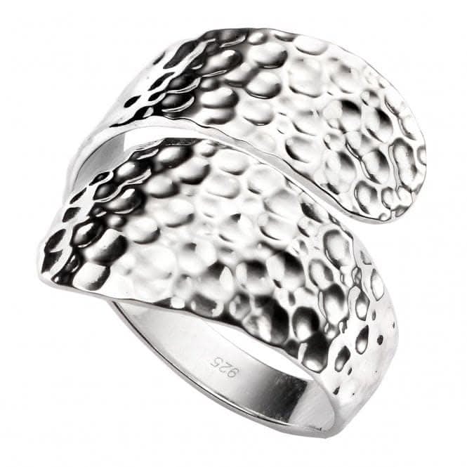 Beginnings  Sterling Silver Hammered Finish Wrap Around Ring R3479