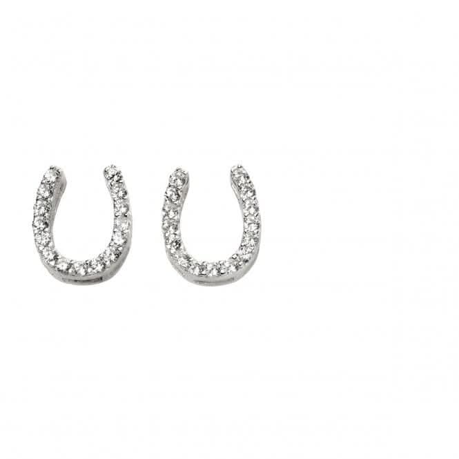 Beginnings Sterling Silver Horse Shoe Earrings E5742C