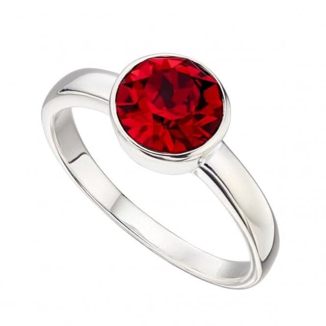 Beginnings  Sterling Silver July Swarovski Birthstone Ring R3691