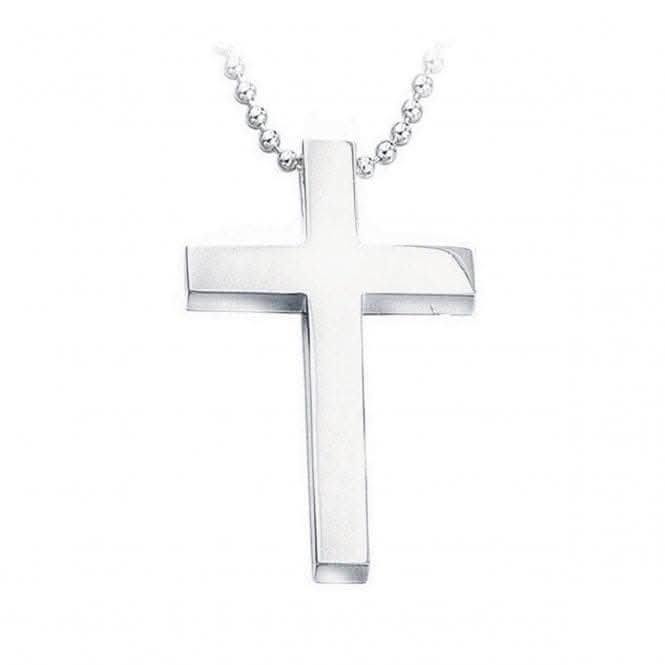 Beginnings Sterling Silver Large Slider Plain Cross. pendant P748
