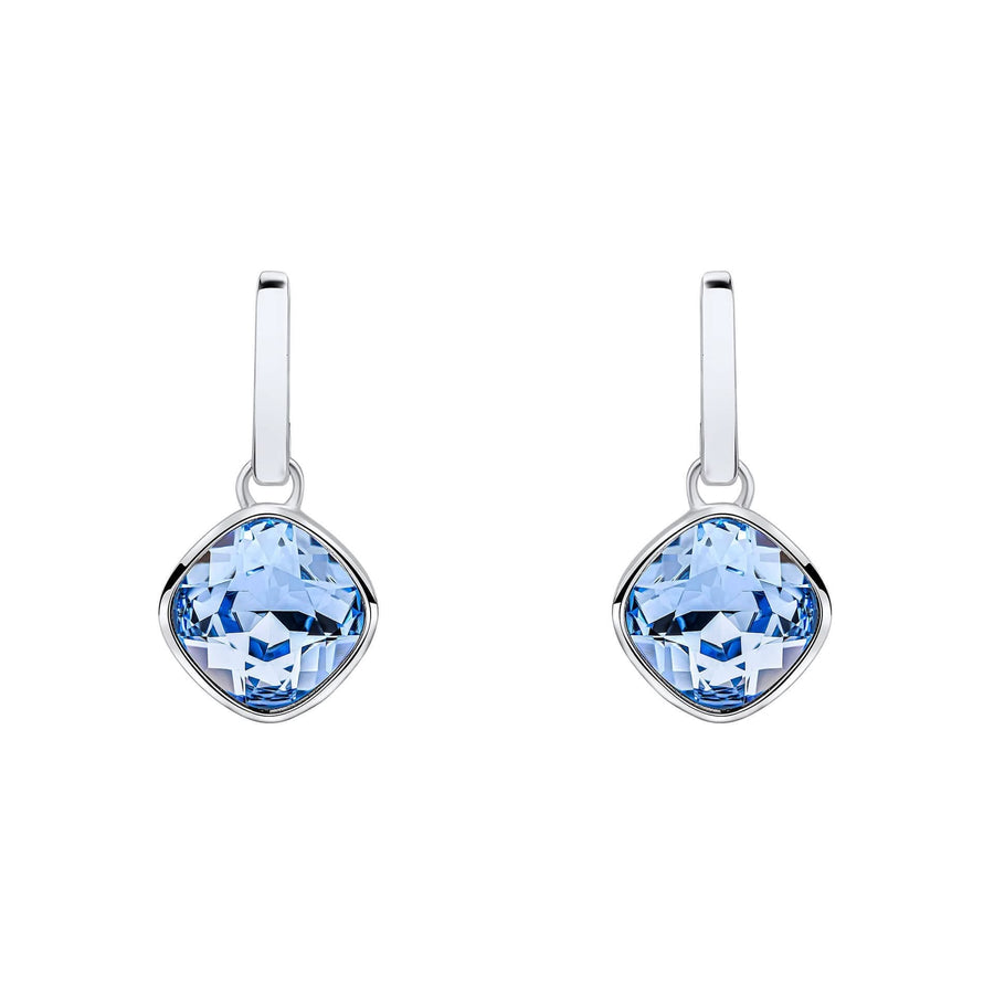 Beginnings Sterling Silver Light Sapphire Crystal Blue Earrings E6478T
