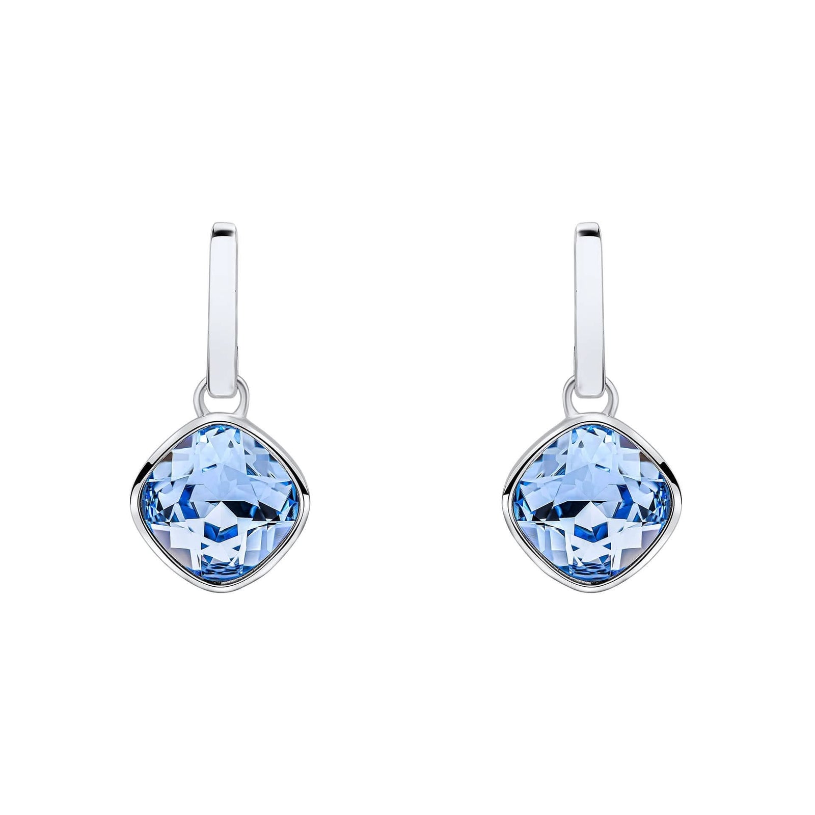 Beginnings Sterling Silver Light Sapphire Crystal Blue Earrings E6478TBeginningsE6478T