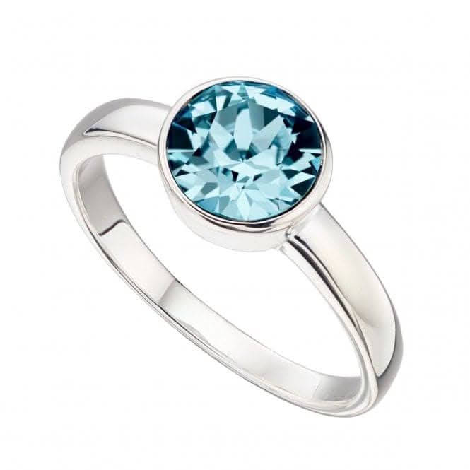 Beginnings  Sterling Silver March Swarovski Birthstone Ring R3687