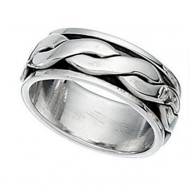 Beginnings  Sterling Silver Motion Celtic Band Ring R266