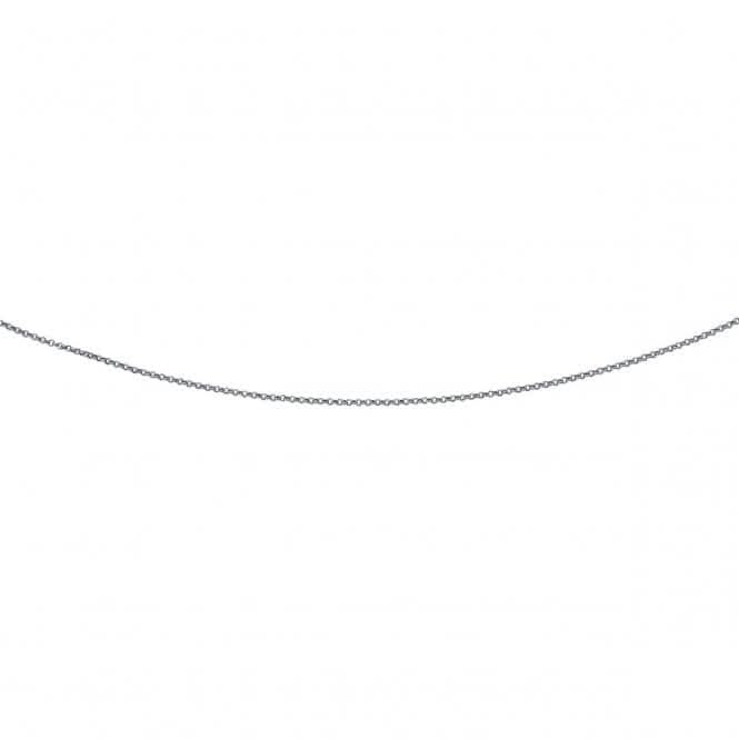 Beginnings Sterling Silver N3008 Oxidised 41cm Belcher Chain
