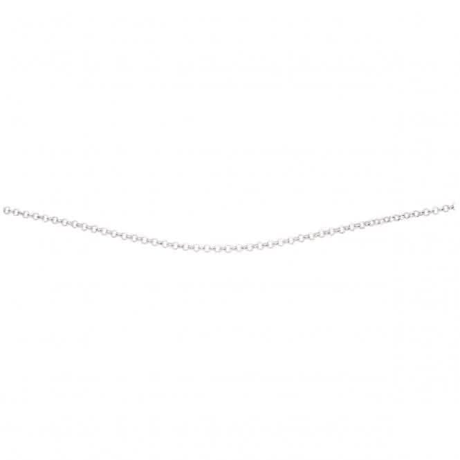 Beginnings Sterling Silver N327 052 Round Belcher 46cm Chain