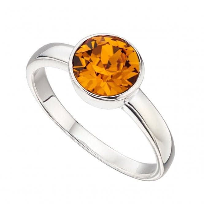 Beginnings  Sterling Silver November Swarovski Birthstone Ring R3695