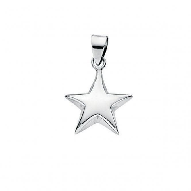 Beginnings Sterling Silver P2698 Small Puffed Star Pendant