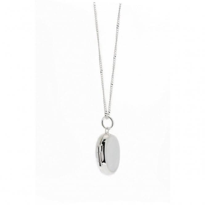 Beginnings Sterling Silver Small Plain Oval Locket Pendant P2703