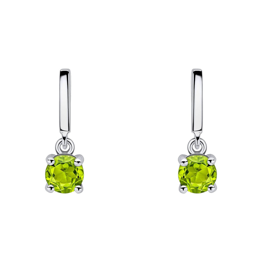 Beginnings Sterling Silver Peridot Green Earrings E6486G