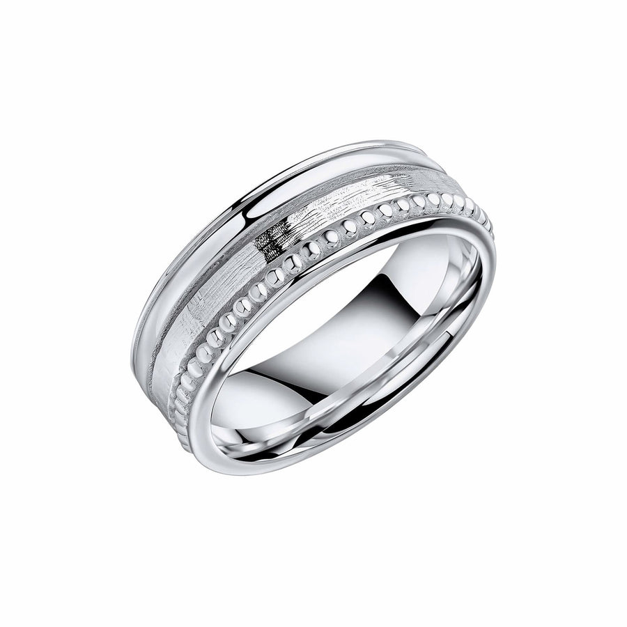 Beginnings Sterling Silver Multi Texture Spinner Ring R3905