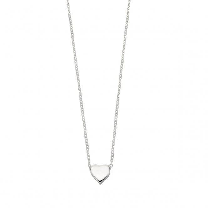 Beginnings Sterling Silver Single Heart 42+2cm Necklaces N3545