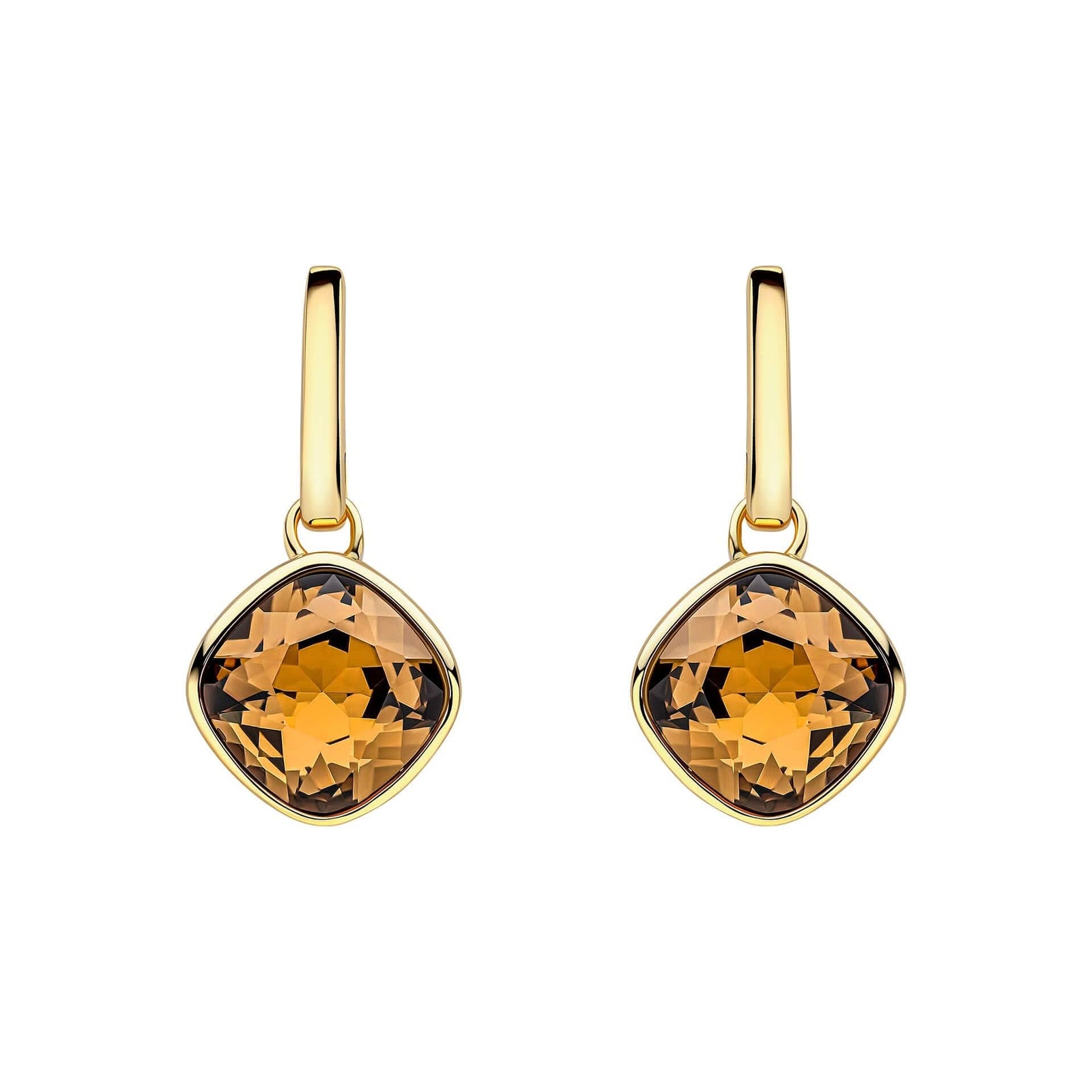 Beginnings Sterling Silver Smoked Topaz crystal Blue Earrings E6479YBeginningsE6479Y