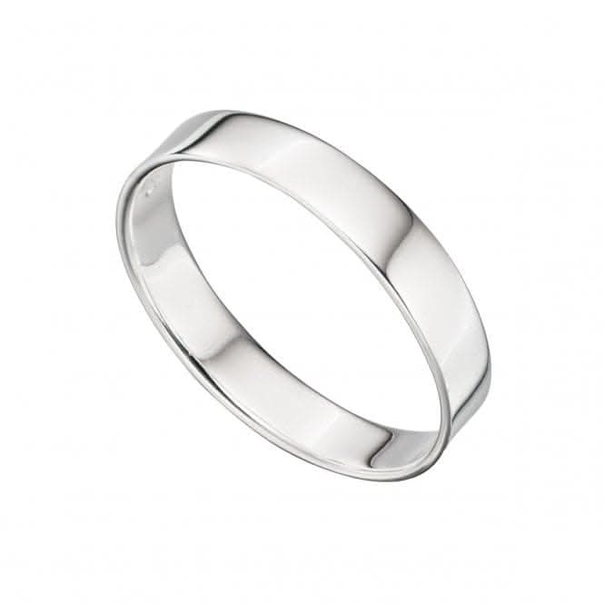 Beginnings  Sterling Silver Square Cut Band Ring R525