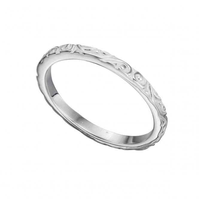 Beginnings  Sterling Silver Textured Pattern Band Ring R3371