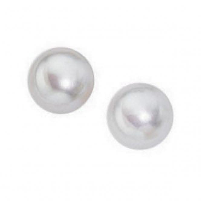 Beginnings Sterling Silver White Freshwater 6.57mm Stud Earrings E3065W