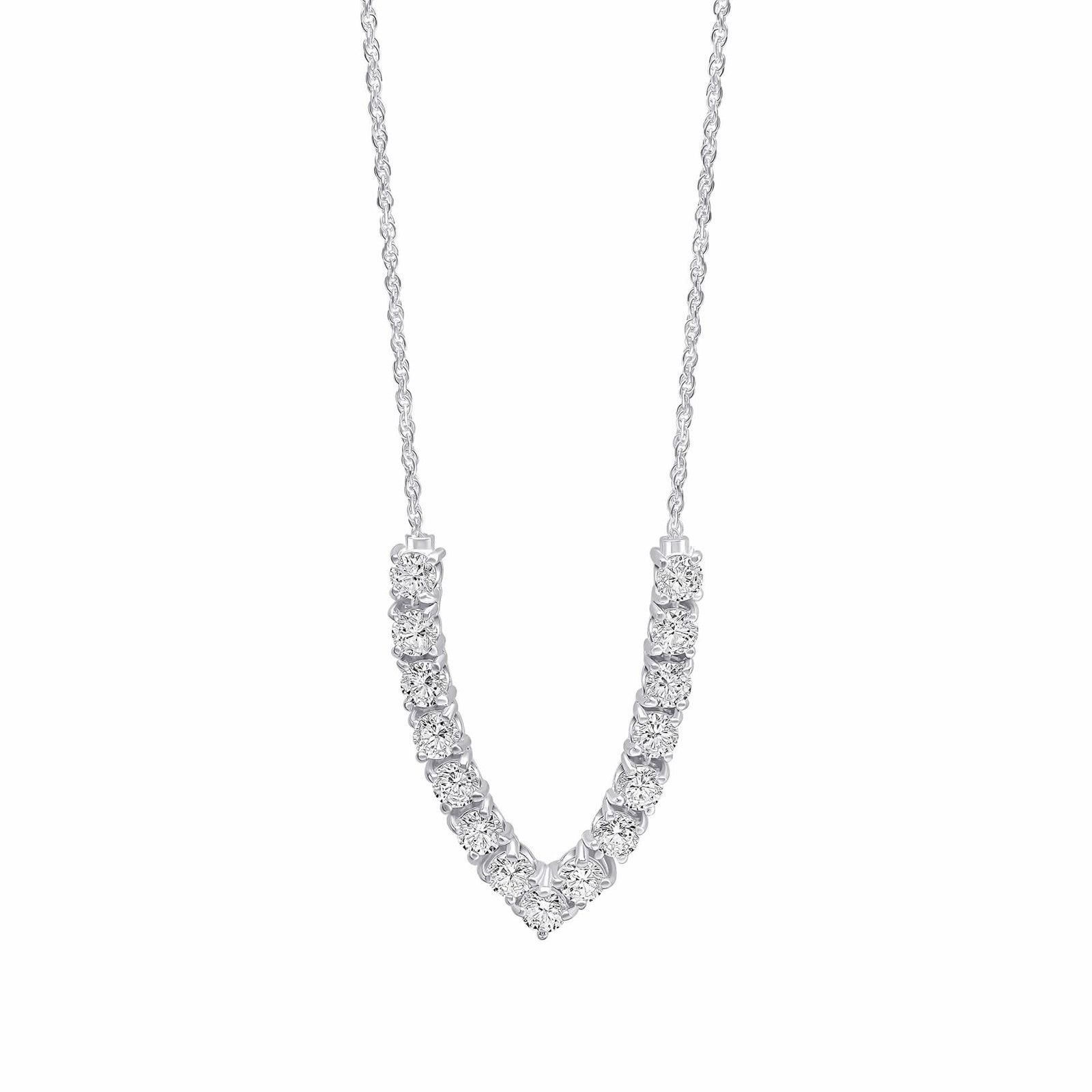 Beginnings Sterling Silver Zirconia Freshwater Pearl White Necklace N4615CBeginningsN4615C